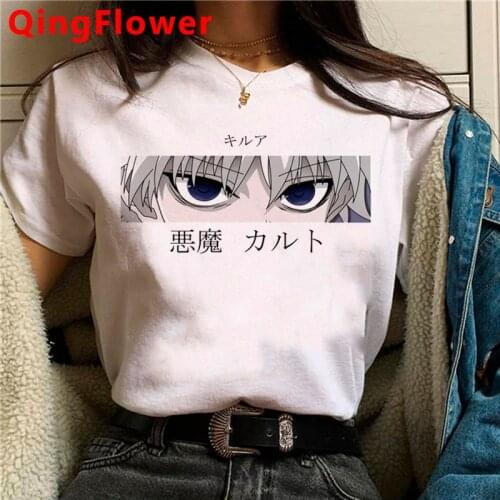 Kawaii Hunter x Hunter Killua Zoldyck Kurapika Hisoka clothes women japanese 2021 harajuku summer top white t shirt ulzzang