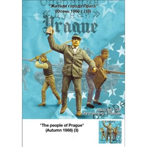 1/35 Risen Figure Model Kits The people of Prague (Autumn 1968) Unassembly Unpainted