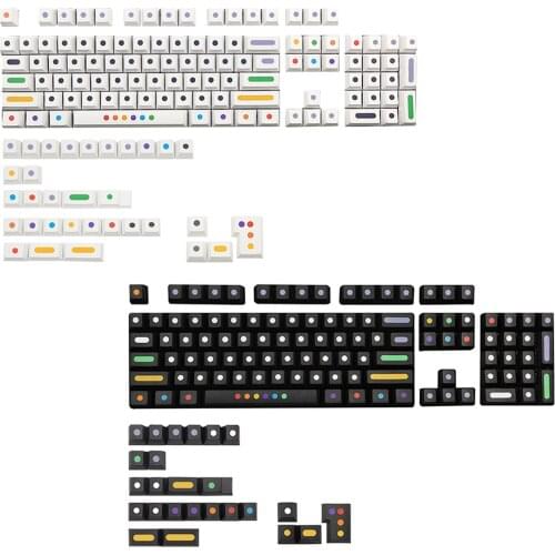 136 Key PC Mechanical Switch Keyboard Keycaps, PBT Keycaps, 136 Key Basic Keycaps, Dustproof Office Supplies DIY Accessory