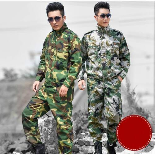 Men Camouflage Clothing Military Uniforms Student Military Training Uniforms Outdoor Hunting Uniforms Male Outdoor Army Combat 9