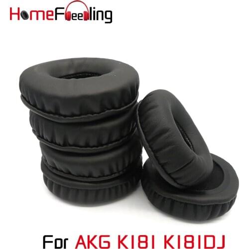 Homefeeling Ear Pads For AKG K181 K181DJ Earpads Round Universal Leahter Repalcement Parts Ear Cushions