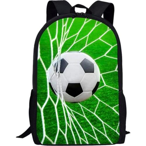 Orthopedic School Bags Soccer 3D Printing Children Backpack for Teenagers Boys Girls Satchel Kids Book Bag Schoolbag Mochila
