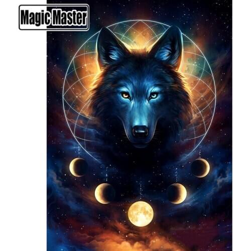 Full Square/Round Drill 5D DIY Diamond Painting "Wolf"Embroidery Cross Stitch 5D Home Decor