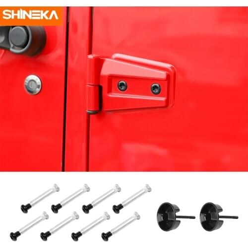 SHINEKA Car Hard Roof Removal Screws For Jeep Wrangler JK Car Door Hinge Screw Kits Accessories For Jeep Wrangler JK 2007-2017