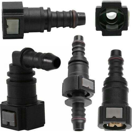 Universal Nylon Fuel Line Rubber Hose Coupler 7.89/9.89/11.8mm Auto Car Fuel Line Hose Coupler Quick Release Connect Connector