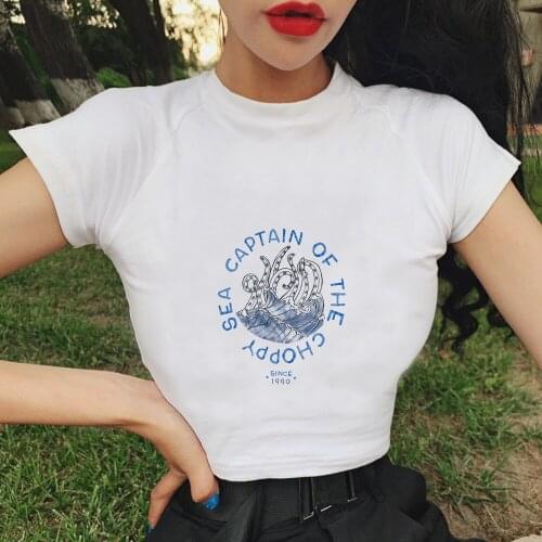 Letter Graphic Print Women Sexy Harajuku Tshirt Long Sleeve Top Cropped Tops Women T Shirt Summer Casual White Fashion T-shirt