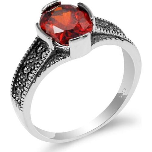 2019 hot 925 sterling silver ladies ring Turkish style retro ring iron ore jewelry womens fashion jewelry new listing