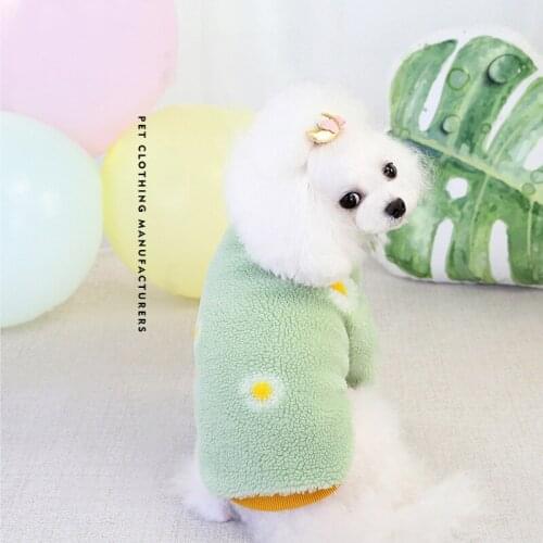 Winter Pet Clothes Puppy Kitten Fleece Warm Coat Jacket For Small Medium Dogs Cats Teddy Pug Pajamas Clothing Pet Accessories