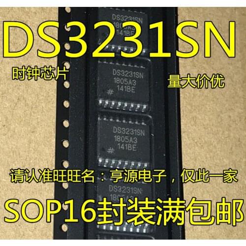 10 pçs/lote Ds3231 ds3231sn ds3231n new imported chip real time clock module full package