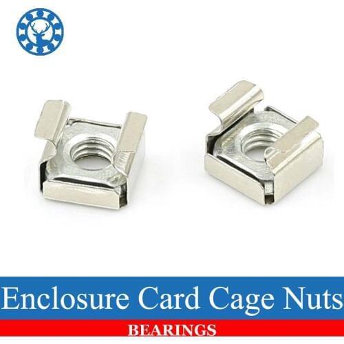 10Pcs M4 M5 M6 M8 Stainless Steel 304 Quartet Floating Nut Cassette Elastic Enclosure Card Cage Nuts Nickel