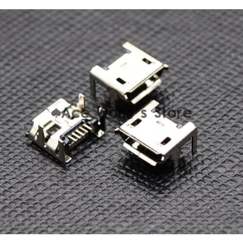 10pcs Micro USB Connector Jack Female Type 5Pin SMT Tail Charging socket PCB Board (NO.12)