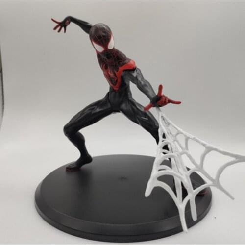 20cm Movies Spider-Man Into the Spider-Verse Miles Morales Genuine Boxed 1/8 Collectible Ornaments Model Toy