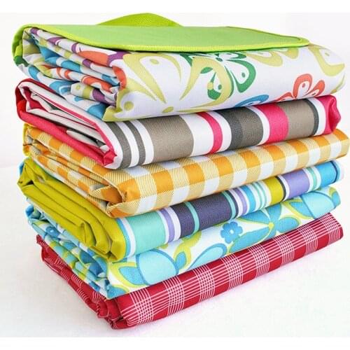 200x200cm Pocket Picnic Mat Folding Mat Waterproof Portable Tent Outdoor Camping Picnic Mat Beach Mat Without Sand Blanket Mat