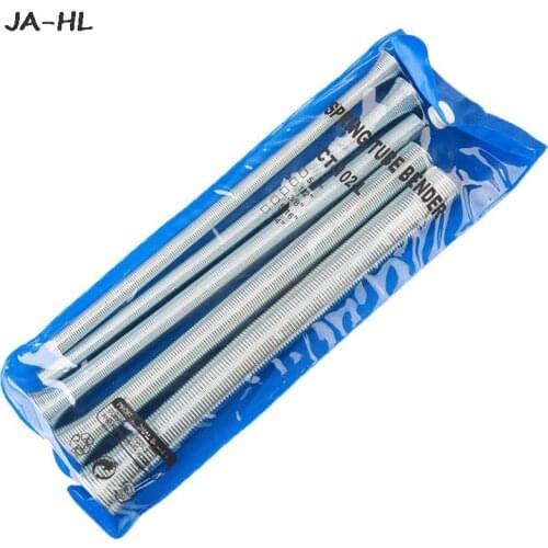 5Pcs 20.5cm Spring Tube Benders 1/4'' 5/16'', 3/8'', 1/2''and 5/8'' For Copper Aluminum Thin Wall Steel Tubing Bending Hand Tool