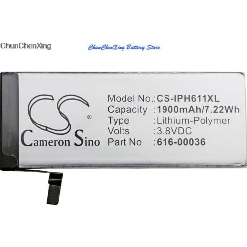 Cameron Sino 1900mAh Battery 616-00036 for Apple A1633, A1688, A1691, A1700, iPhone 6s