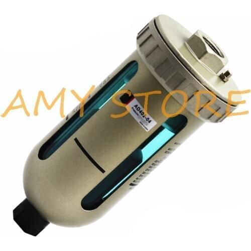 1/2"BSPP Auto Drain Pneumatic Air Source Treatment AD402-04 Metal Cup Pneumatic Air Water Trap Separator Dryer
