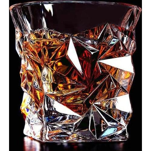 Brand Wine Glass Lead-free Heat Resistant Transparent Crystal Beer Whiskey Brandy Vodka Cup Multi Pattern Drinkware Bar Gifts