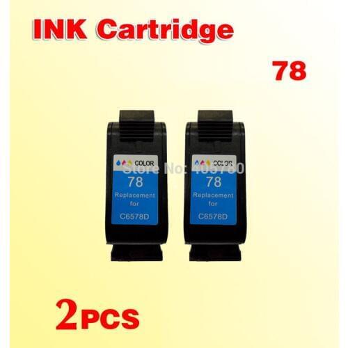 2x color ink cartridge compatible for78 C6578D compatible for 78 DESKJET920C/930C/932C/935C/940C printer