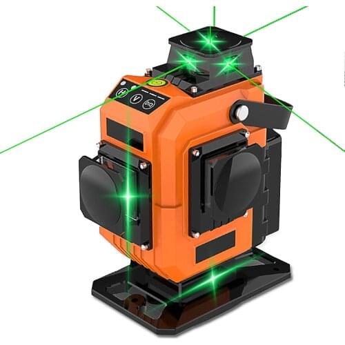 Infrared Level 2-in-1 Multifunctional Green Light Leveling Meter 12/16 Level Measuring Tool