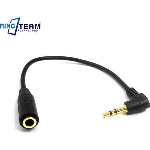 2.5mm Male (3 poles) to 3.5mm Female Golden Jack Audio Stereo Headphone Earphone Converter Adapter Cable 15CM