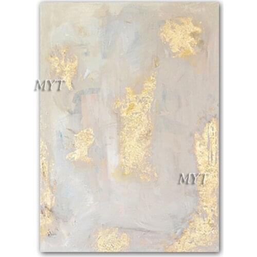 Gold Textured Design Hand Drawn Oil Painting Wall Canvas Art Home Wall Decoration Pieces Acrylic Paintings Artwork For Bedroom