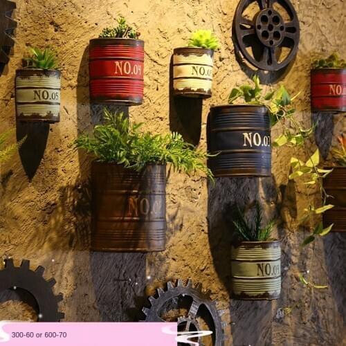 Industrial style retro creative bar wall barbecue shop online celebrity shop decorative ornaments old craft restaurant Wall wall