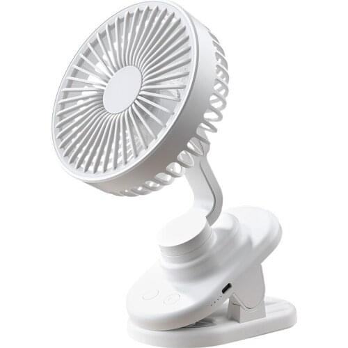 Little Fan USB Portable Rechargeable Fan Mute Office Desk Surface Panel Stroller Automatic Shaking Head Mini Fan small fan