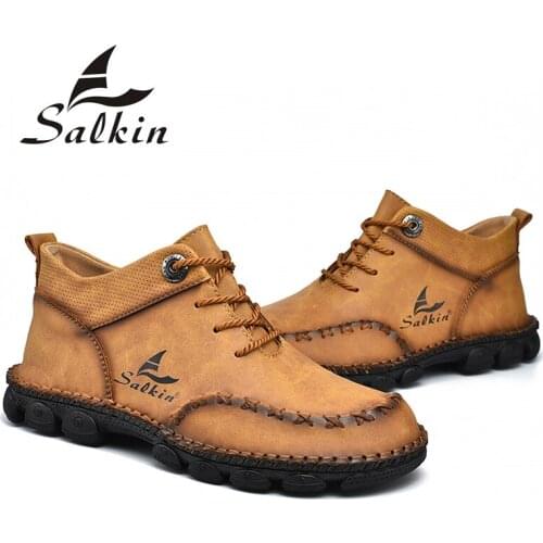 2021 New Comfortable Casual Leather Shoes Men Soft Leather Loafers Hot Sale Moccasins Shoes