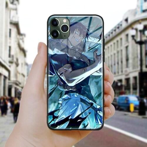 Jujutsu kaisen aesthetic art Soft Silicone Glass Phone Case Cover Shell For iPhone SE 6 6s 7 8 Plus X XR XS 11 12 Mini Pro Max