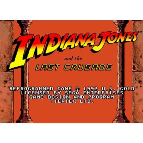 New Arrival Indiana Jones and the Last Crusade 16 bit MD Game Card For Sega Mega Drive For Genesis