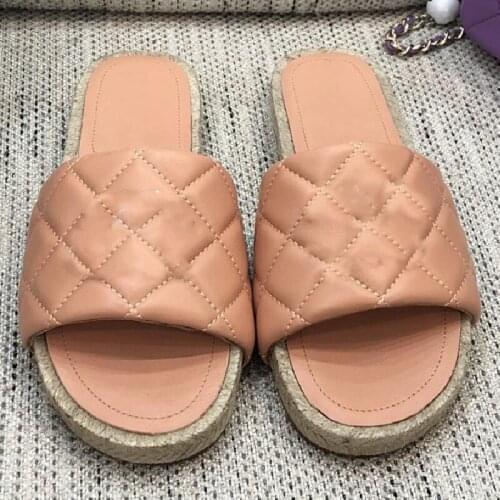 Orange Mules Flat Platform Slippers Women Casual Shoes Men Runway Flat Slippers Mujer Big Size Zapatos De Mujer New Woman Shoes