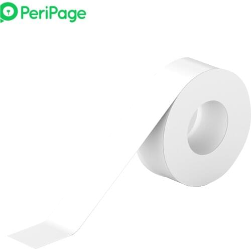 PeriPage 1 Roll White Label Paper Sticky Tape Adhesive Thermal Label Printer Paper Waterproof for PeriPage L1 BT Label Maker