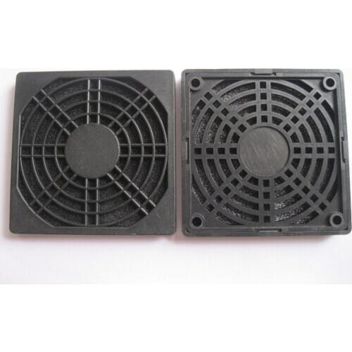 12 pcs 80mmDustproof Dust Filter For 80x80mm DC Fan Black
