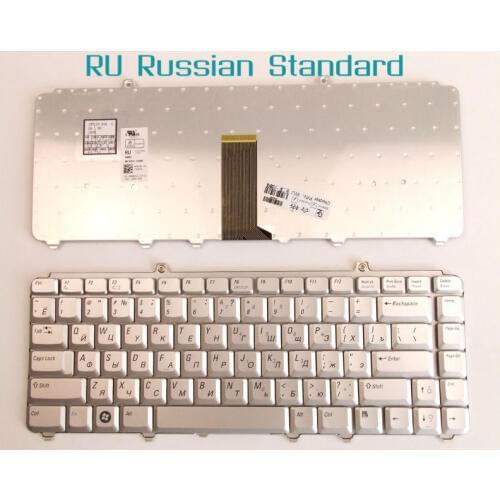 Russian RU Version Keyboard For Dell NSK-D9001 NSK-9301 K071425XX MU194 0MU194 0JM629 Laptop Silver