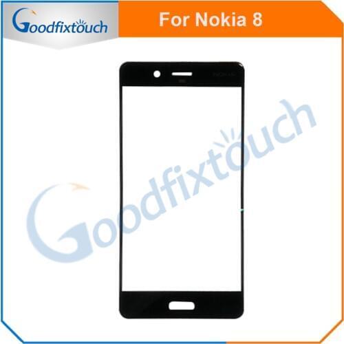 1PC For Nokia 8 Touch Screen Sensor Front Glass Lens Panel High Quality For Nokia8 Replacement Parts