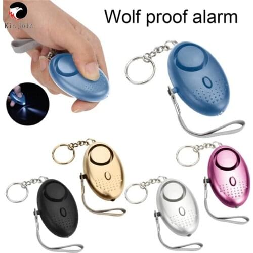 KINJOIN Personal Self-Defense Alarms LED Security Alarms Women Children Elderly Personal Safety Alarms Car Safety Alarm Supplies