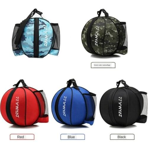 Basketball Ball Bag Universal Sport Football Volleyball Backpack Handbag Round Shape Adjustable Shoulder Strap Knapsacks Storage