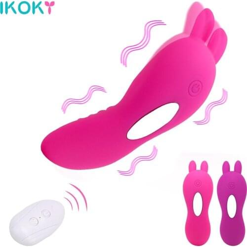 IKOKY 10 Invisible Wearable Panty Vibrator Modes Vaginal Clit Stimulator Wireless Remote Control Vibrating Egg