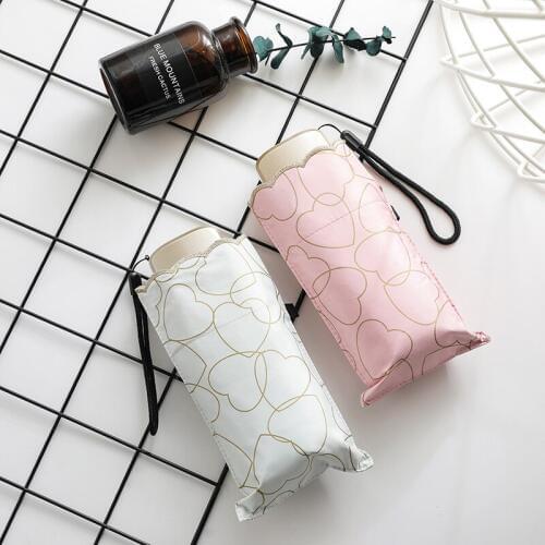 Embroidered black plastic sun umbrella womens umbrellas UV umbrella pocket umbrella S526