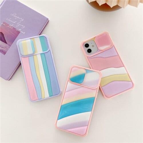 Camera Protection Phone Cases For iPhone 12 11 Pro XS MAX XR 8 7 Plus SE 2020 12Pro Fashion Marble Soft Epoxy Back Cover Case