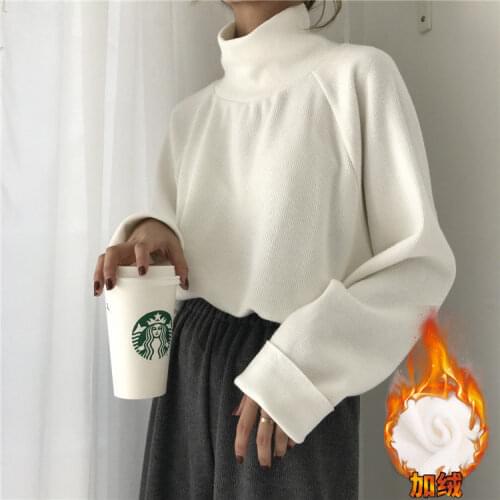 Woman Sweaters Chandails Womens Winter Turtleneck Sweater Loose Long Sleeve Pullover Top