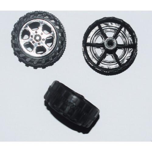 10/100pcs 2mmx23mm tamiya plastic Wheel/yuanmbm toy car wheel diy Toy Accessories Technology Model Parts/rc/baby toys T232A