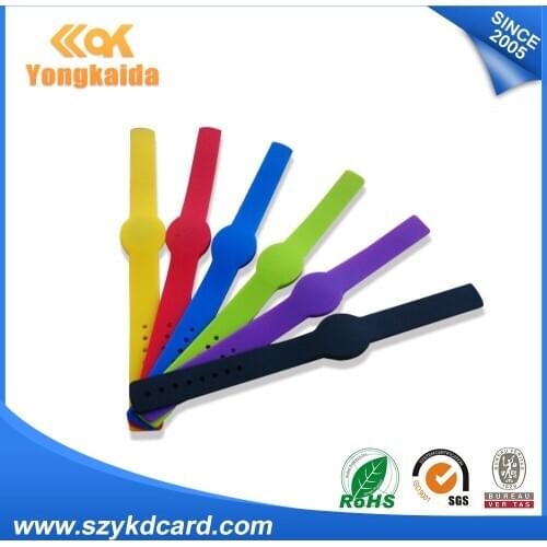 1000pcs/lot 13.56MHZ Fudan M1 Waterproof Adjustable rfid smart wristband