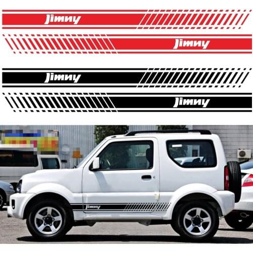 2 pezzi per SUZUKI JIMNY adesivi laterali per Auto pellicola in vinile Auto 4WD offroad decalcomanie decorazione dell'automobile