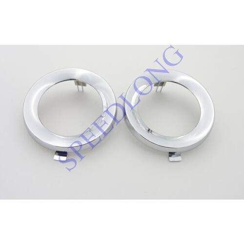 2 Pcs/Pair RH+LH chrome fog light lamp covers ring trim for Subaru Forester 2011-2013