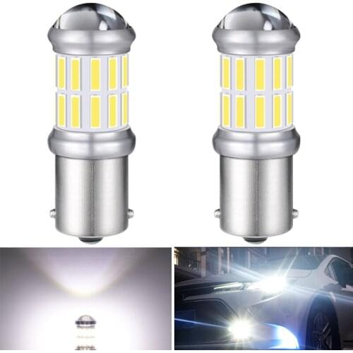 2X Super bright 1800Lm 1156 P21W BA15S CANBUS No error LED bulbs led Turn Signal lights for Skoda Superb Octavia 2 FL 2011 2012