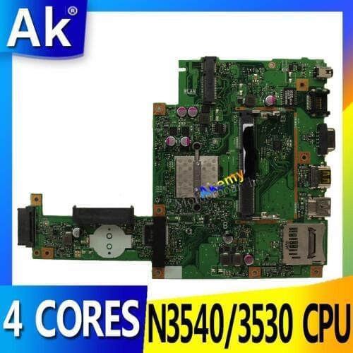 AK For Asus X453MA X403M F453M Laptop motherboard X453MA N3540/3530 CPU 4 CORES Mainboard test good