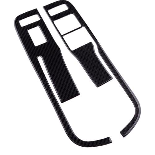 Beler 1 Set Window Control Switch Panel Cover Trim Fit for Chevrolet Camaro 2013-2015 Carbon Fiber Black Left Hand Drive Only