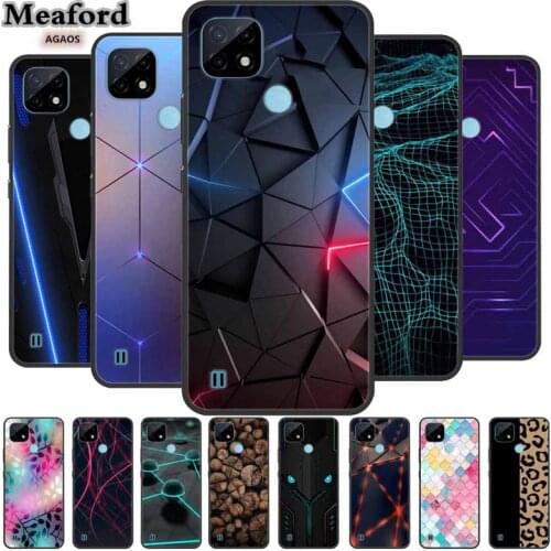 For Realme C21 Case Luxury TPU Phone Case For OPPO Realme C 21 Case Protetive Funda For Realme C20 C25 Silicone Bumper Coque