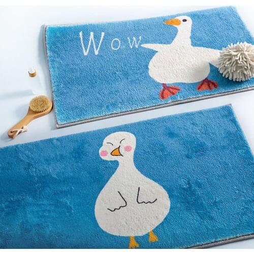 Colorful Abstract Painting Door Mat Cartoon Cute Animal Non-slip Carpet Soft Door Mat Cute Home Bathroom Hallway Absorbent Mat